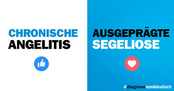 Chronische Angelitis - Ausgeprägte Segeliose