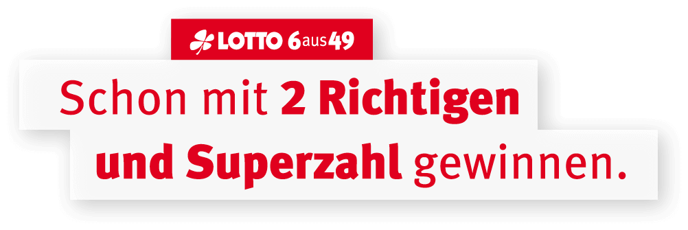 Schon mit 2 Richtigen und Superzahl gewinnen